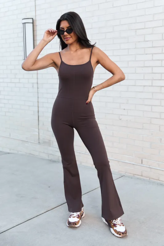 Out And About Brown Active Onesie sold by Pink Lily