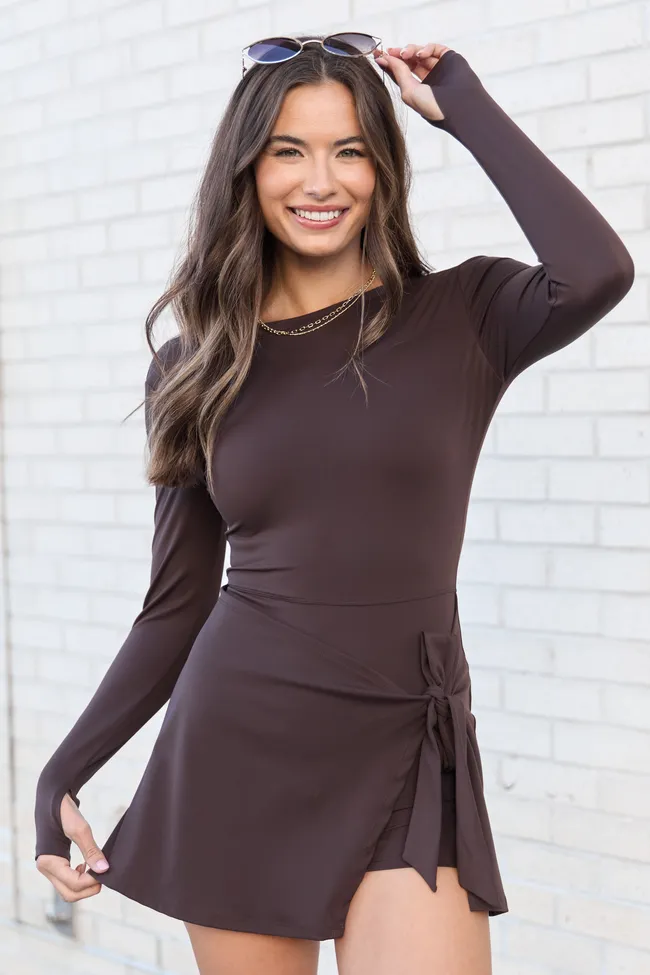On My Terms Brown Active Dress FINAL SALE sold by Pink Lily product image thumbnail 3