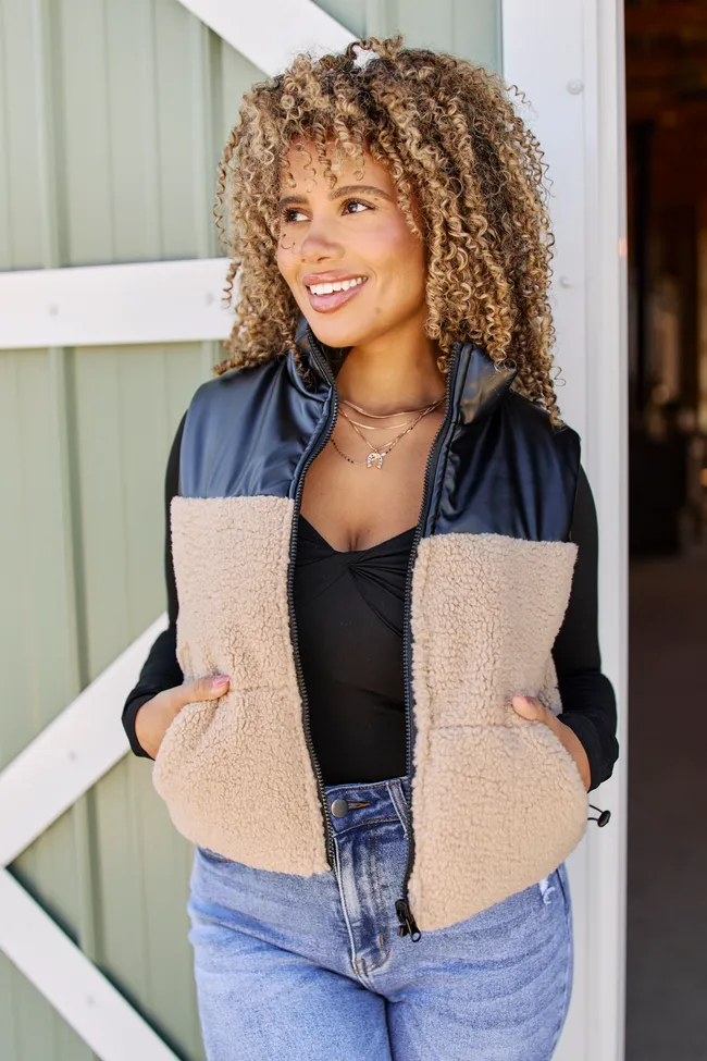 Clarissa Tan Combo Reversible Vest FINAL SALE sold by Pink Lily product image thumbnail 4