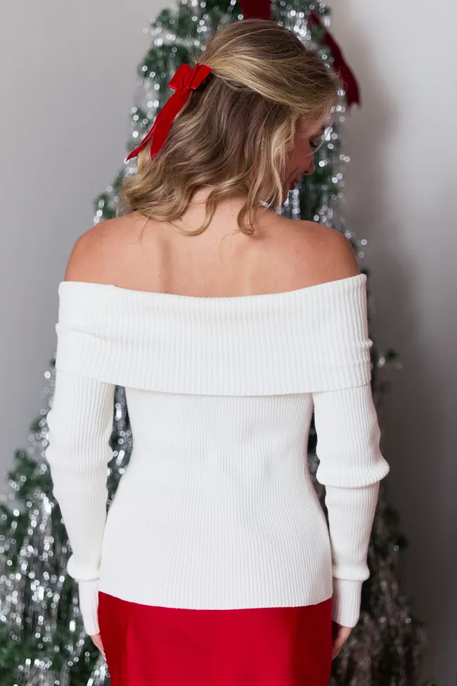 Laurel Ivory Twist Off Shoulder Top sold by Pink Lily product image thumbnail 5