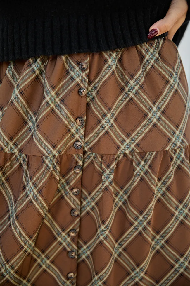 Cassidy Plaid Maxi Skirt sold by Pink Lily product image thumbnail 5