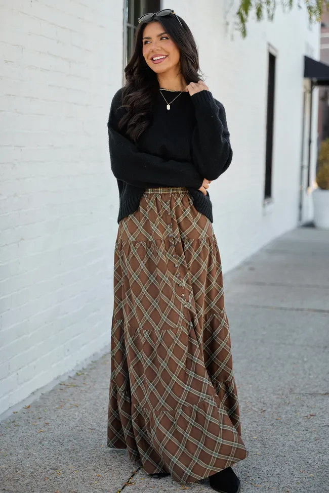 Cassidy Plaid Maxi Skirt sold by Pink Lily product image thumbnail 2