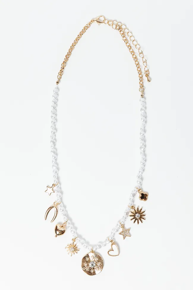 Lilith Pearl Charm Necklace FINAL SALE sold by Pink Lily product image thumbnail 2