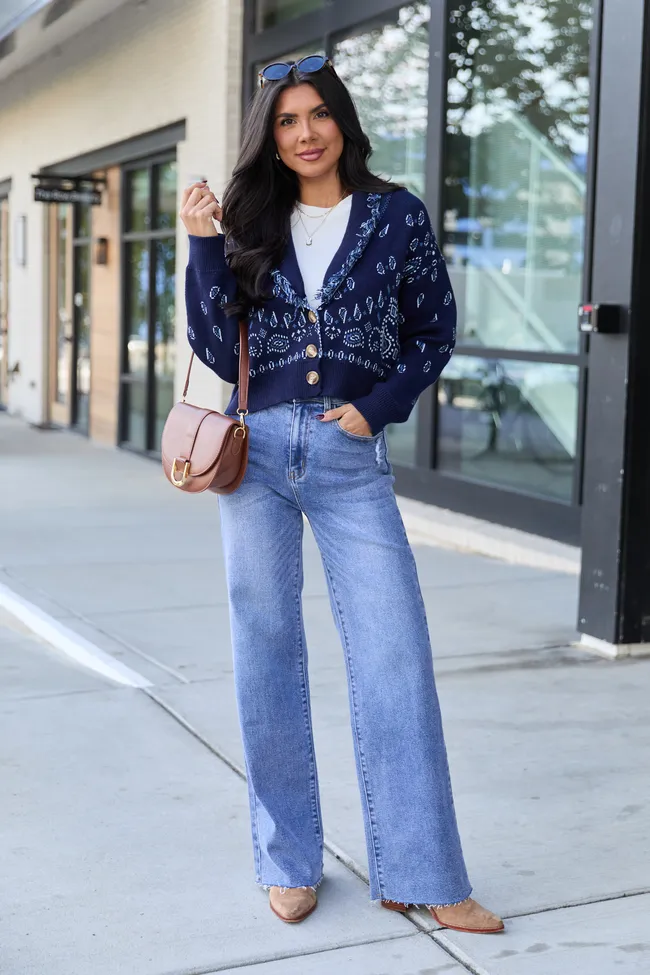 Storm Medium Wash Straight Leg Jeans sold by Pink Lily product image thumbnail 2