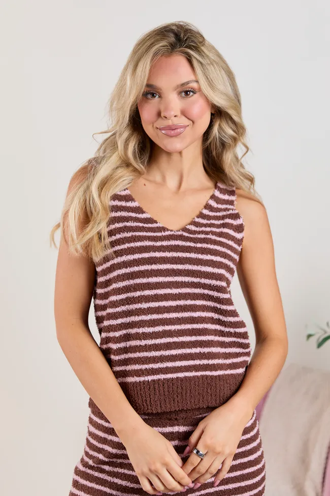 Devin Brown Striped Lounge Tank sold by Pink Lily product image thumbnail 2