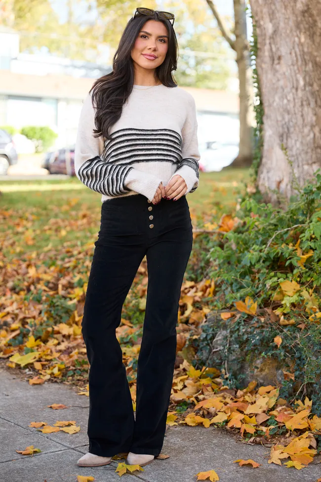 I Can't Forget Black Button Fly Corduroy Pants FINAL SALE sold by Pink Lily product image thumbnail 2