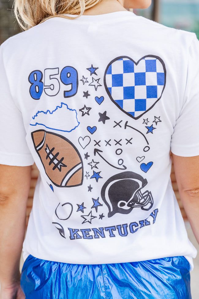 Kentucky 859 White Graphic Tee sold by Pink Lily