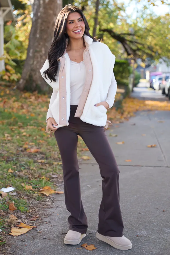 Clo Ivory Sherpa Oversized Vest FINAL SALE sold by Pink Lily product image thumbnail 2