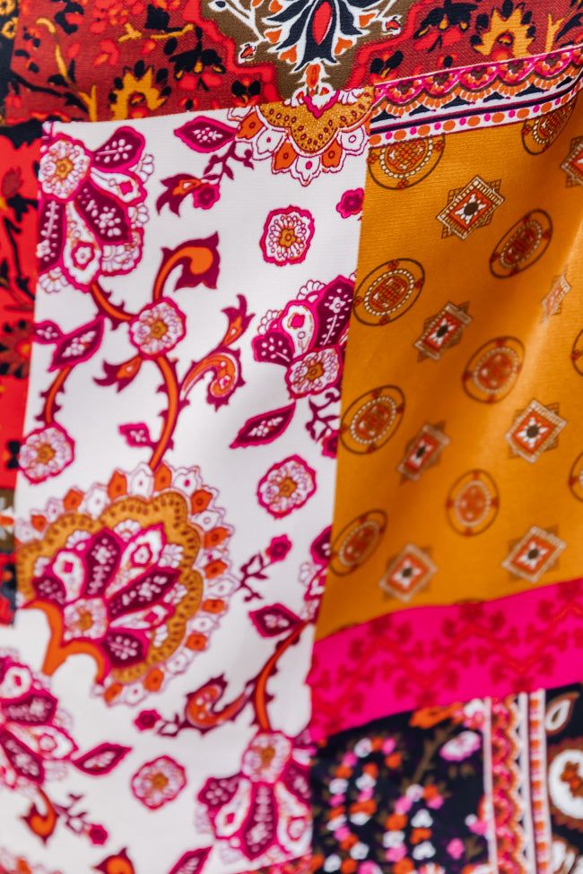 Call Me Later Black Patch Print Mini Skirt FINAL SALE sold by Pink Lily product image thumbnail 3