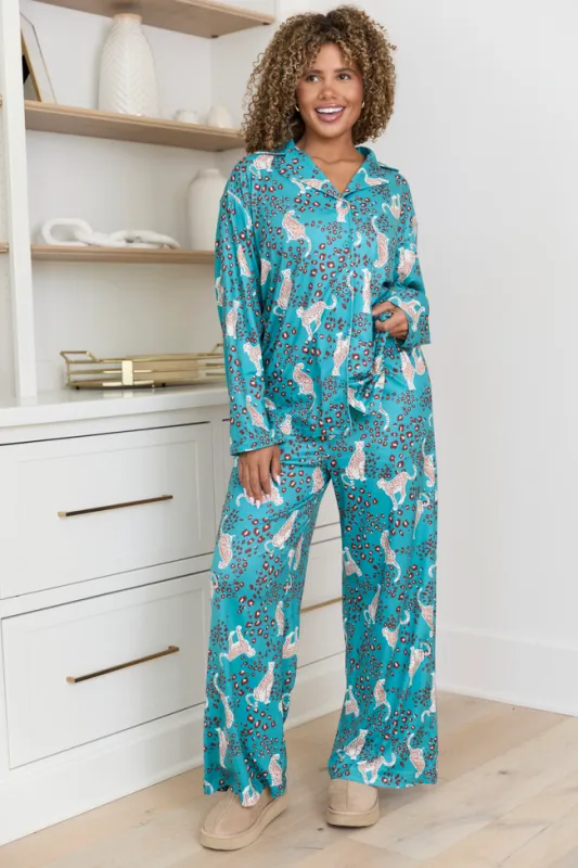 On The Prowl Oversized Pajama Set FINAL SALE sold by Pink Lily