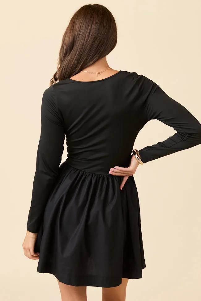 Walker Black Drop Waist Mini Dress sold by Pink Lily product image thumbnail 5