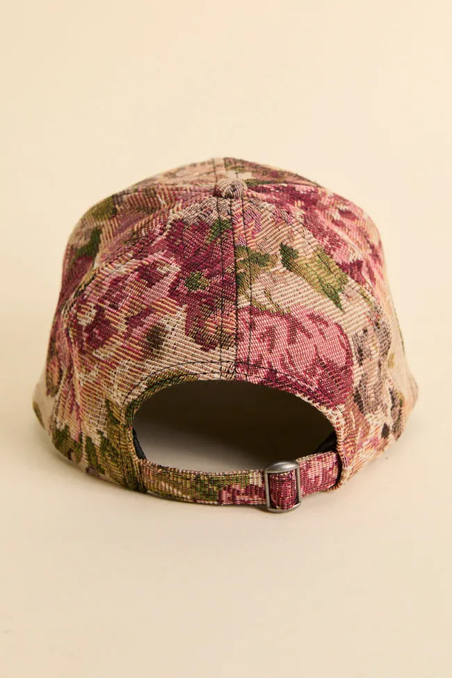 Burgundy Tapestry Baseball Hat FINAL SALE sold by Pink Lily product image thumbnail 5