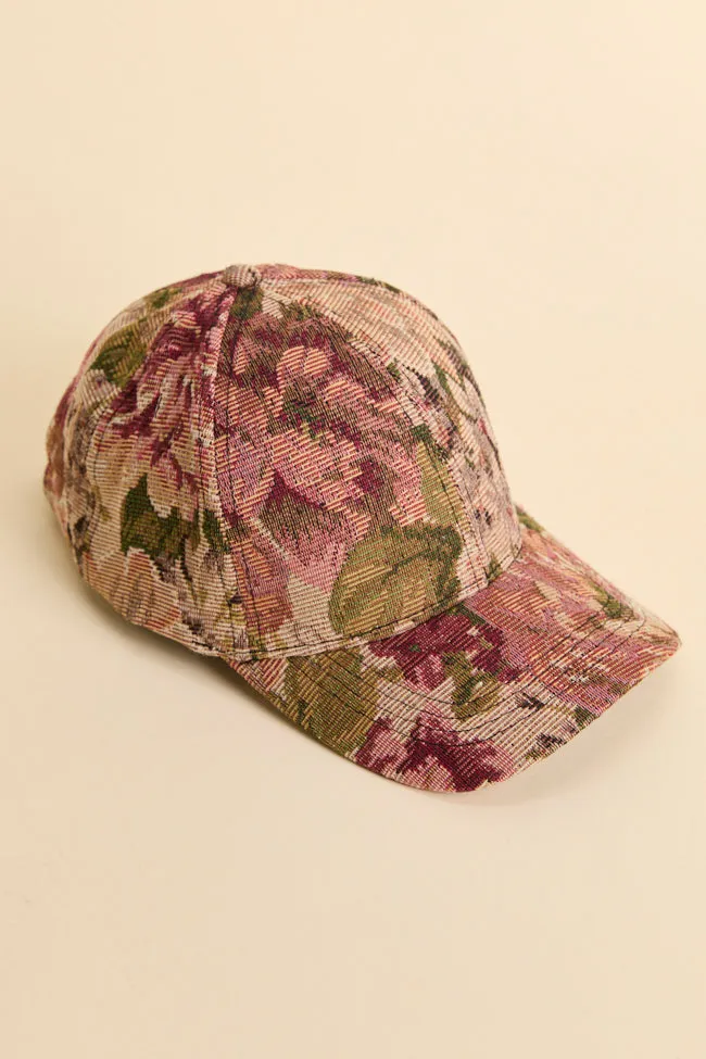 Burgundy Tapestry Baseball Hat FINAL SALE sold by Pink Lily product image thumbnail 3
