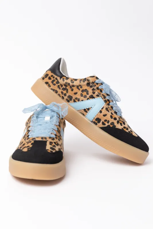 Axel Blue Jaguar Sneakers SALE sold by Pink Lily
