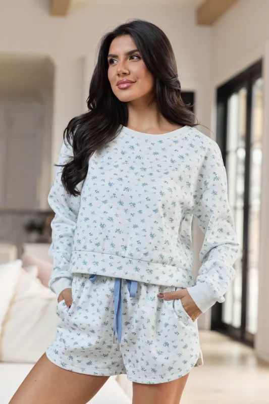 Aileen Floral Sweatshirt FINAL SALE made by Pink Lily