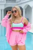 Feeling Coastal Mint And Pink Color Block Bikini Top sold by Pink Lily
