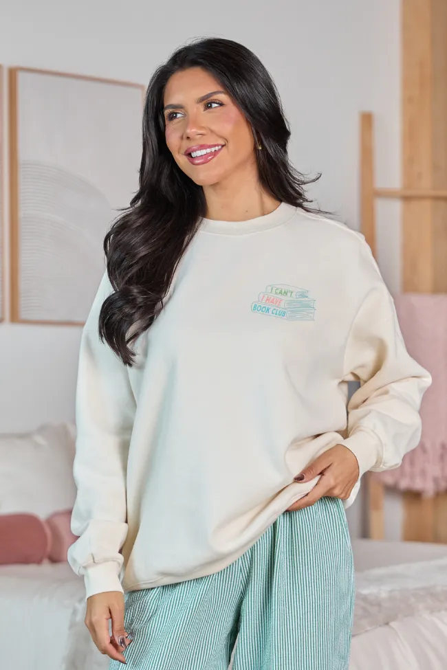 Book Club Cream Graphic Sweatshirt sold by Pink Lily product image thumbnail 2