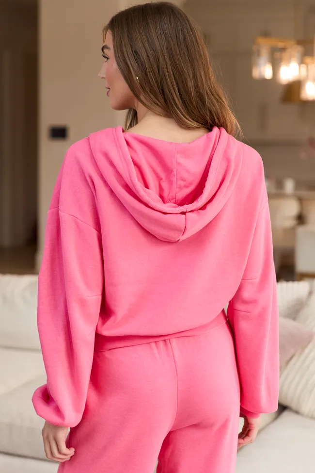 Cori Pink Crop Hoodie sold by Pink Lily product image thumbnail 5