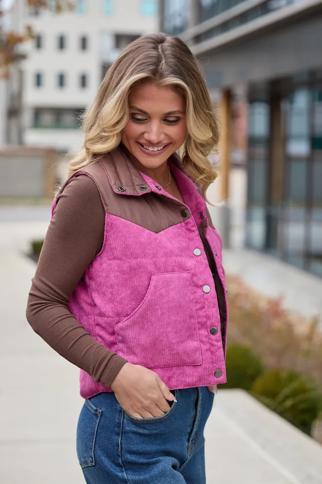 Liam Berry Corduroy Snap Up Vest FINAL SALE sold by Pink Lily product image thumbnail 3