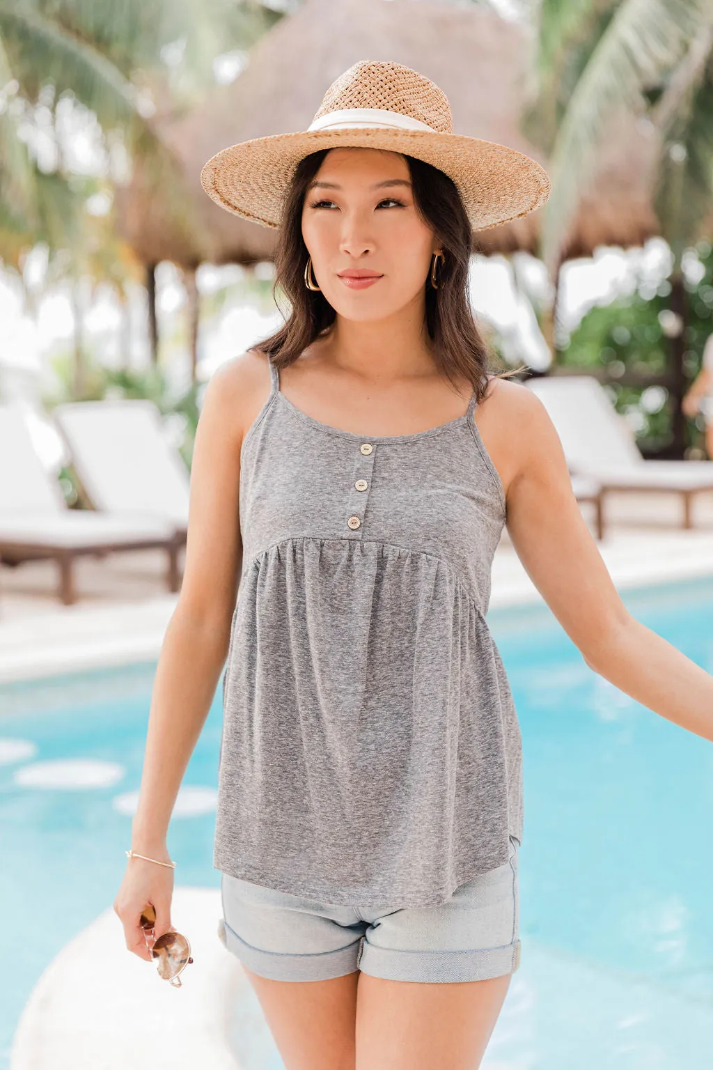 Envy Me Grey Tank FINAL SALE sold by Pink Lily product image thumbnail 2