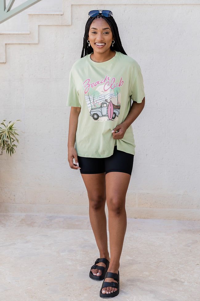 Beach Club Mint Oversized Graphic Tee sold by Pink Lily product image thumbnail 2