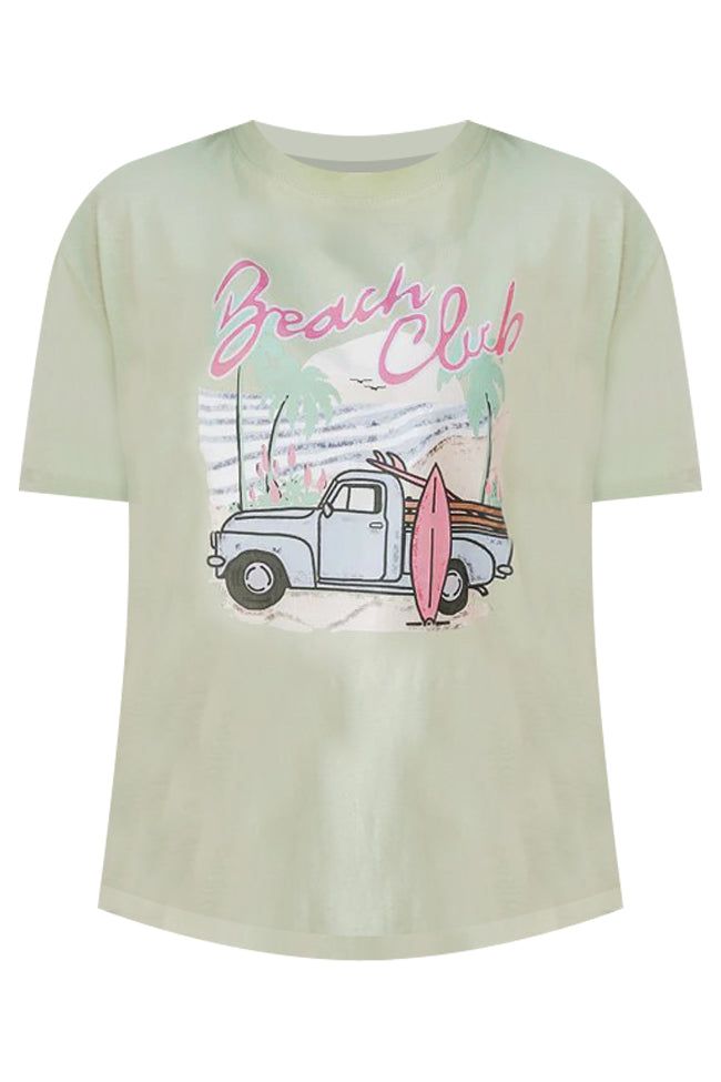 Beach Club Mint Oversized Graphic Tee sold by Pink Lily product image thumbnail 3