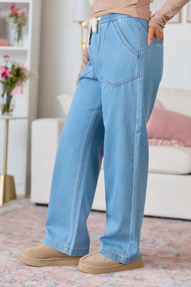 Bridgette Loose Fit Drawstring Jeans sold by Pink Lily product image thumbnail 3