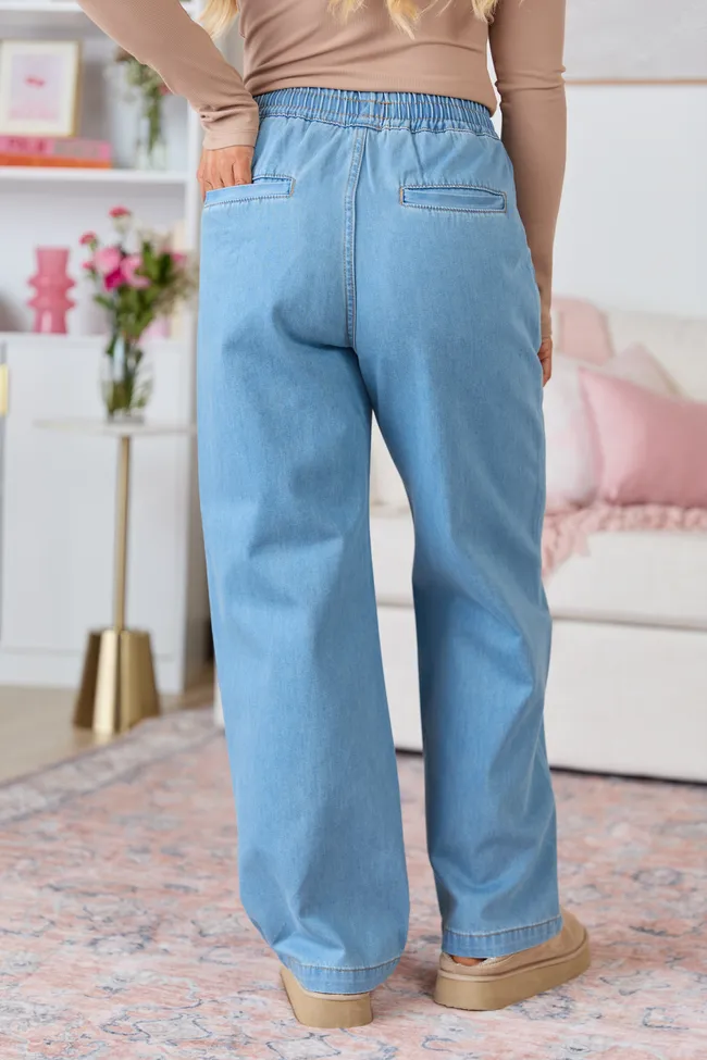 Bridgette Loose Fit Drawstring Jeans sold by Pink Lily product image thumbnail 4