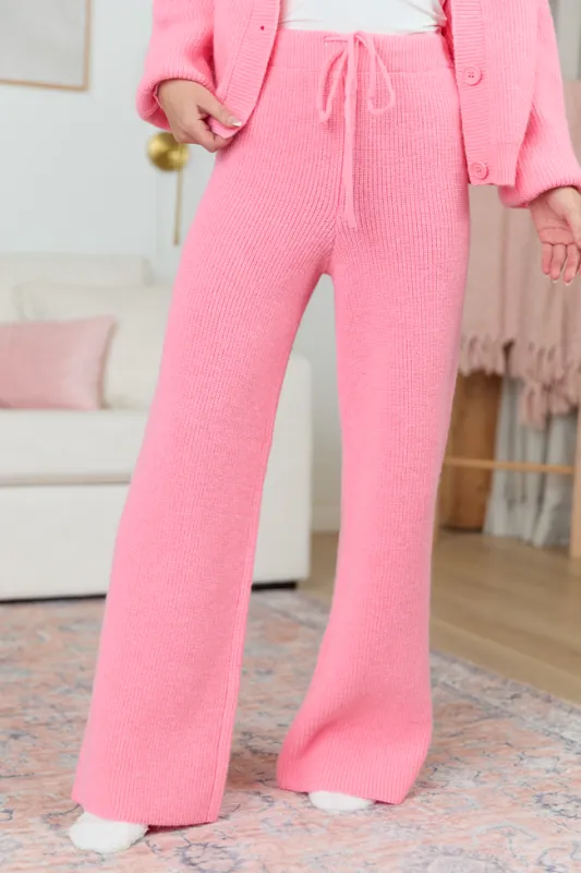Clarisse Pink Lounge Pants SALE made by Pink Lily
