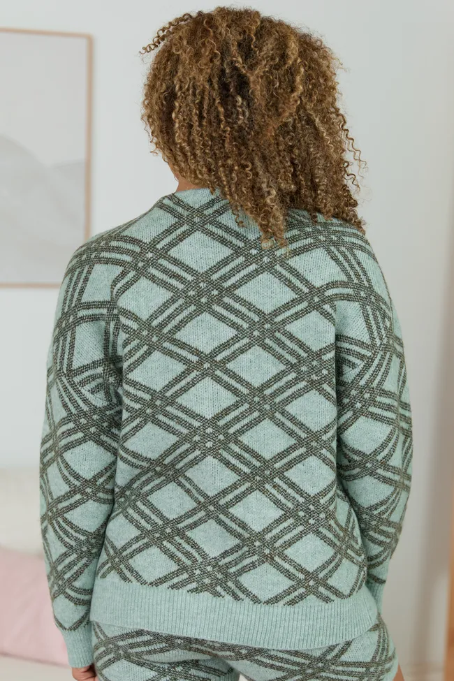 Lottie Sage Green Plaid Cardigan FINAL SALE sold by Pink Lily product image thumbnail 5