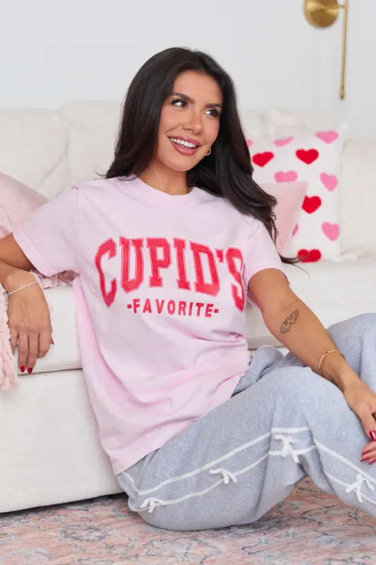 Cupid's Favorite Light Pink Graphic Tee SALE sold by Pink Lily