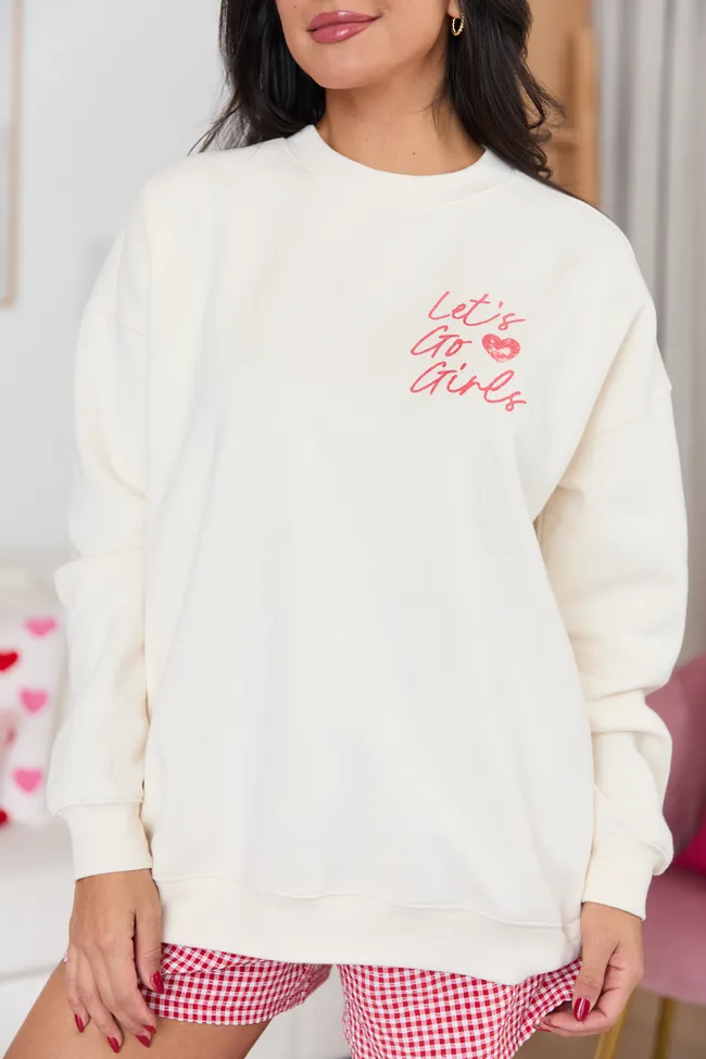 Lucky Cowgirl Cream Graphic Sweatshirt sold by Pink Lily product image thumbnail 3