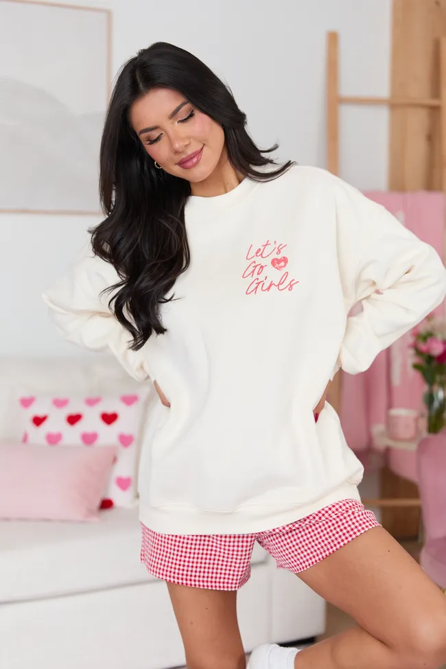 Lucky Cowgirl Cream Graphic Sweatshirt sold by Pink Lily product image thumbnail 2