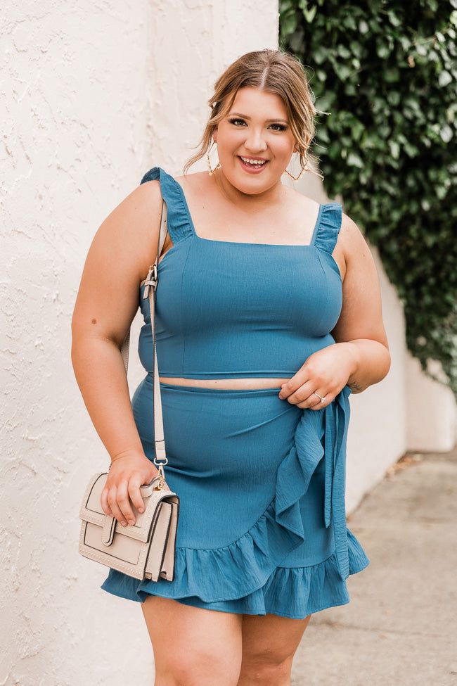 Meant To Be Two Piece Blue Set FINAL SALE sold by Pink Lily