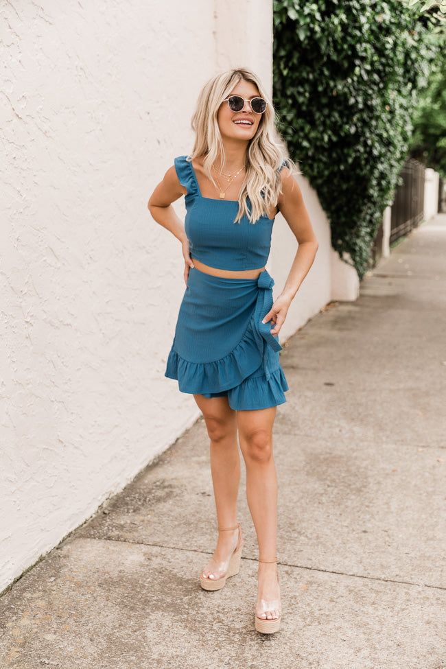 Meant To Be Two Piece Blue Set FINAL SALE sold by Pink Lily product image thumbnail 3