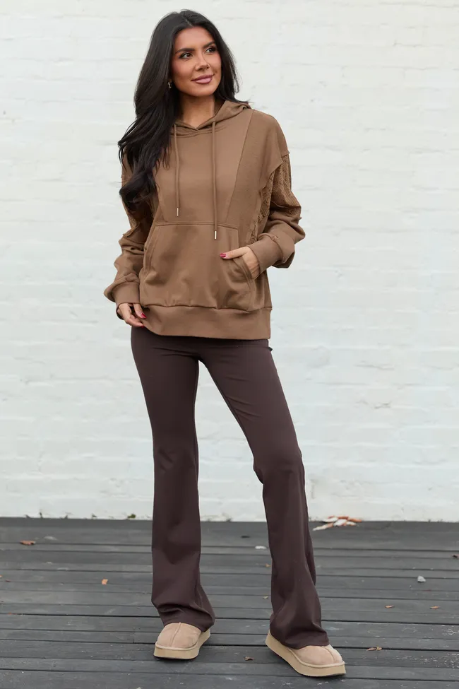 Emerson Brown Lace Patchwork Hoodie FINAL SALE sold by Pink Lily product image thumbnail 2