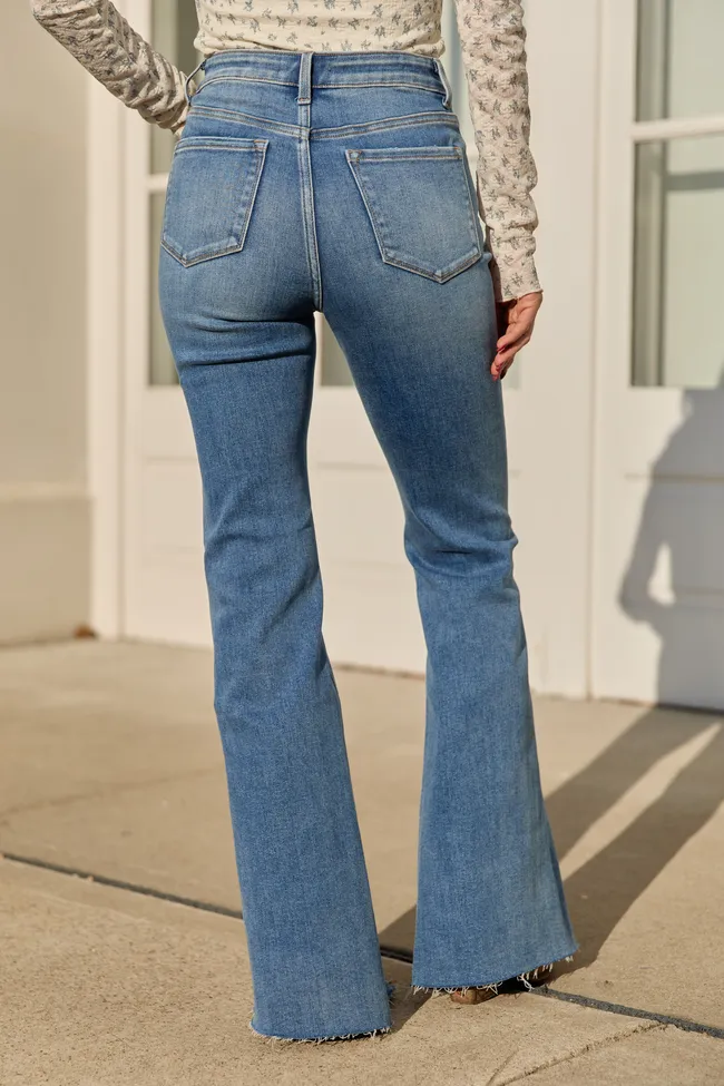 Lindsey Split Hem Flare Jeans SALE sold by Pink Lily product image thumbnail 4