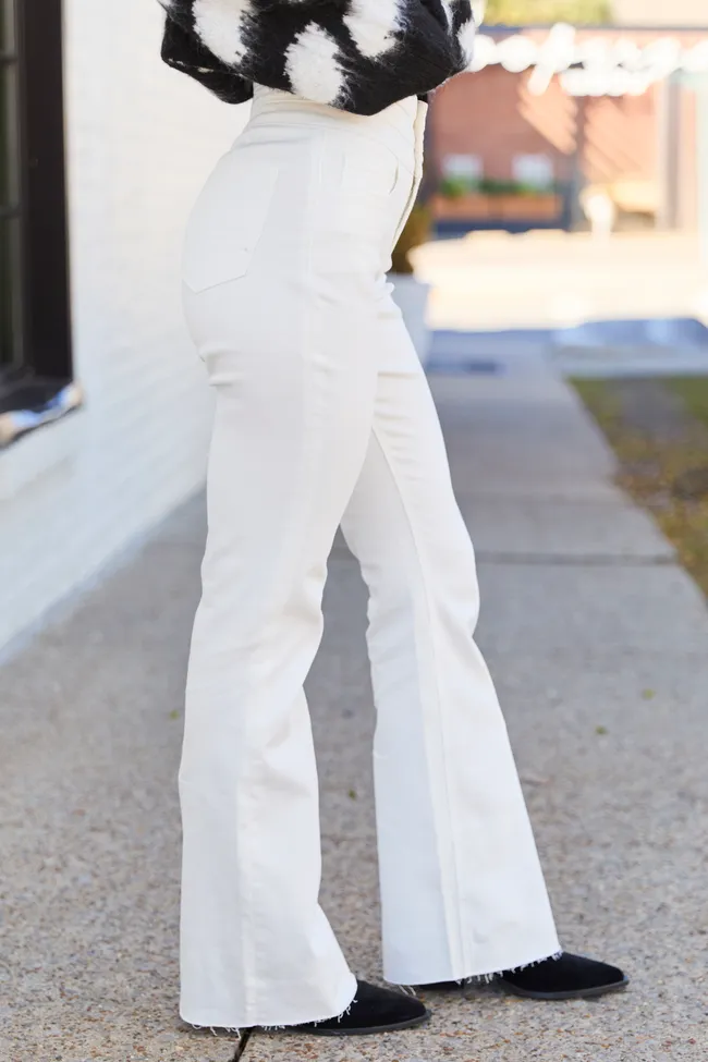 Esther White Flare Leg Jeans sold by Pink Lily product image thumbnail 3