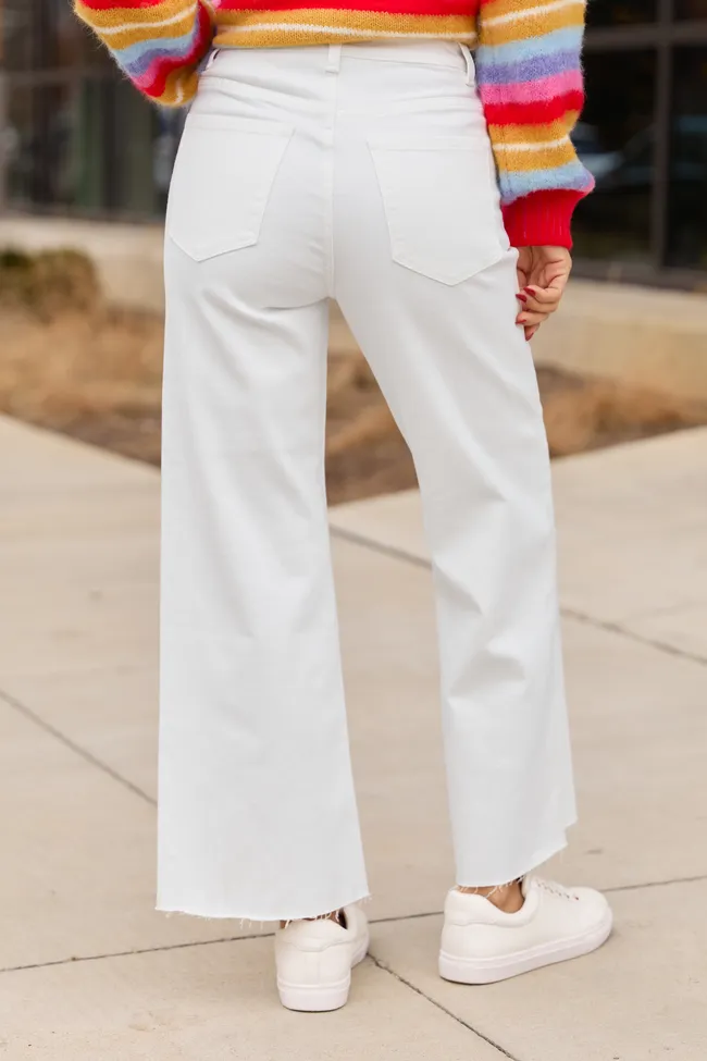 Malia White High Rise Wide Leg Jeans sold by Pink Lily product image thumbnail 4