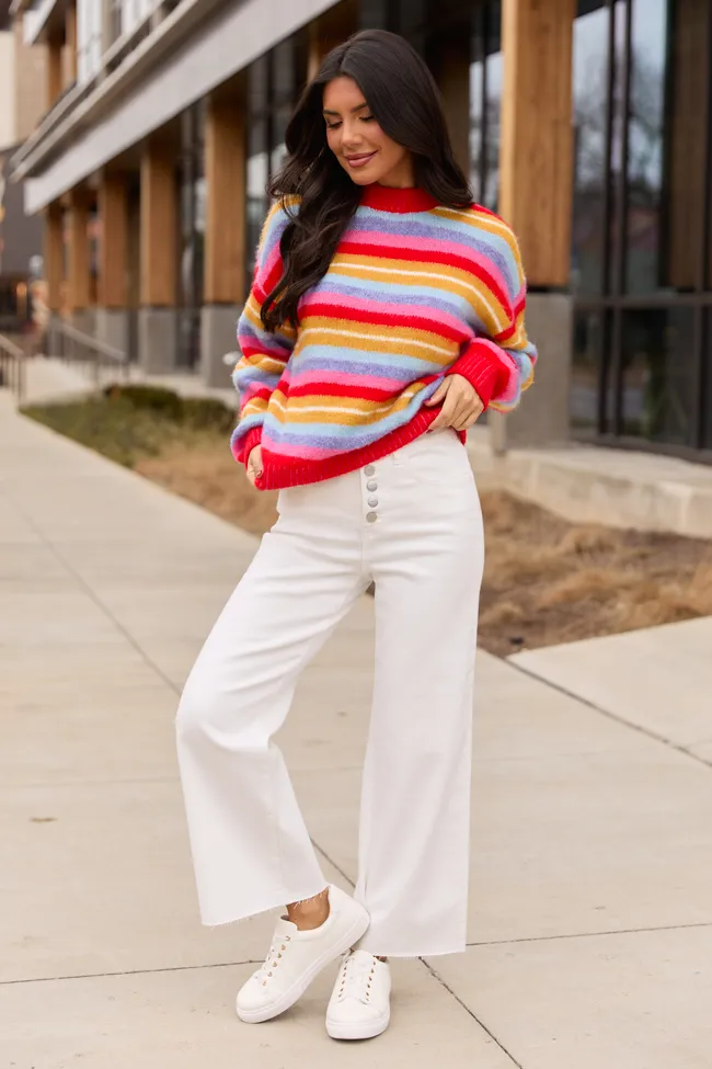 Malia White High Rise Wide Leg Jeans sold by Pink Lily product image thumbnail 2