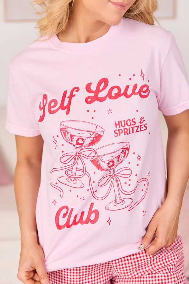Self Love Club Light Pink Graphic Tee SALE sold by Pink Lily