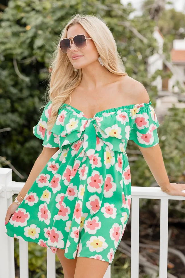 Just A Memory Green Mini Dress FINAL SALE sold by Pink Lily product image thumbnail 3
