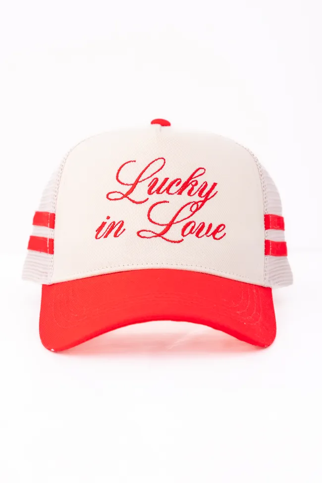 Lucky In Love Trucker Hat FINAL SALE sold by Pink Lily