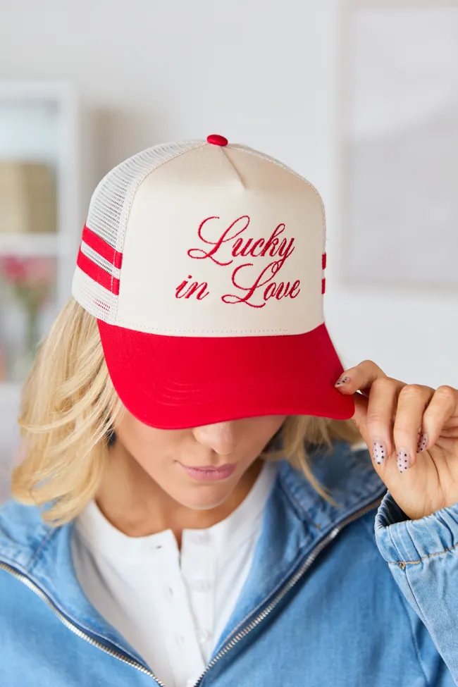 Lucky In Love Trucker Hat FINAL SALE sold by Pink Lily product image thumbnail 2
