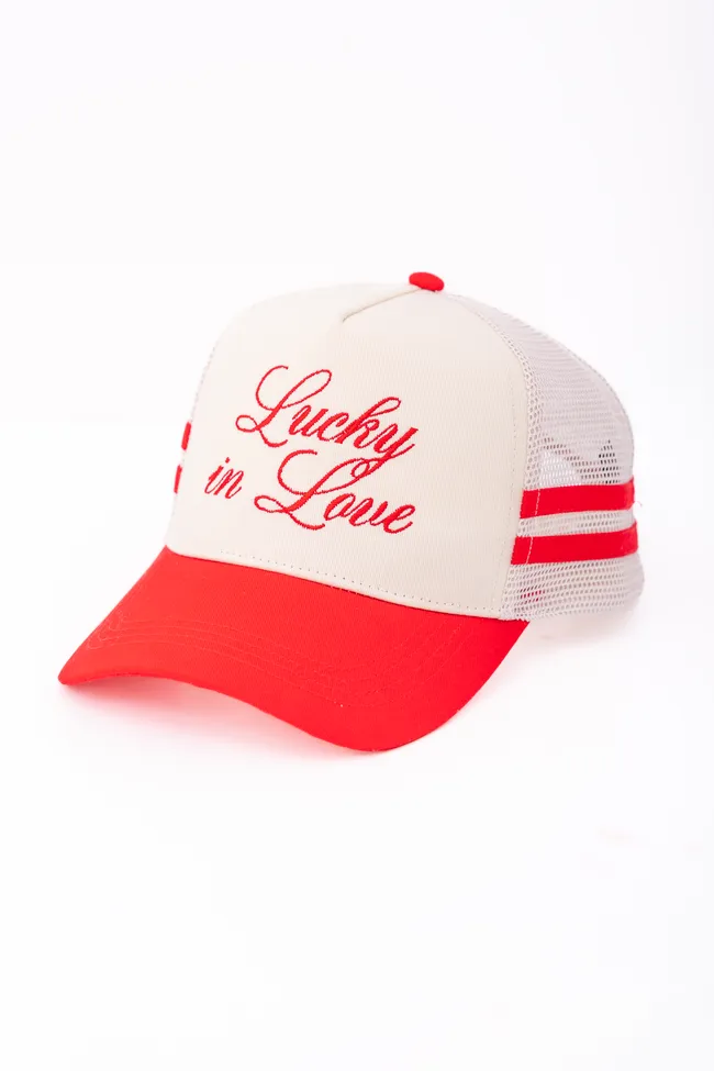 Lucky In Love Trucker Hat FINAL SALE sold by Pink Lily product image thumbnail 3