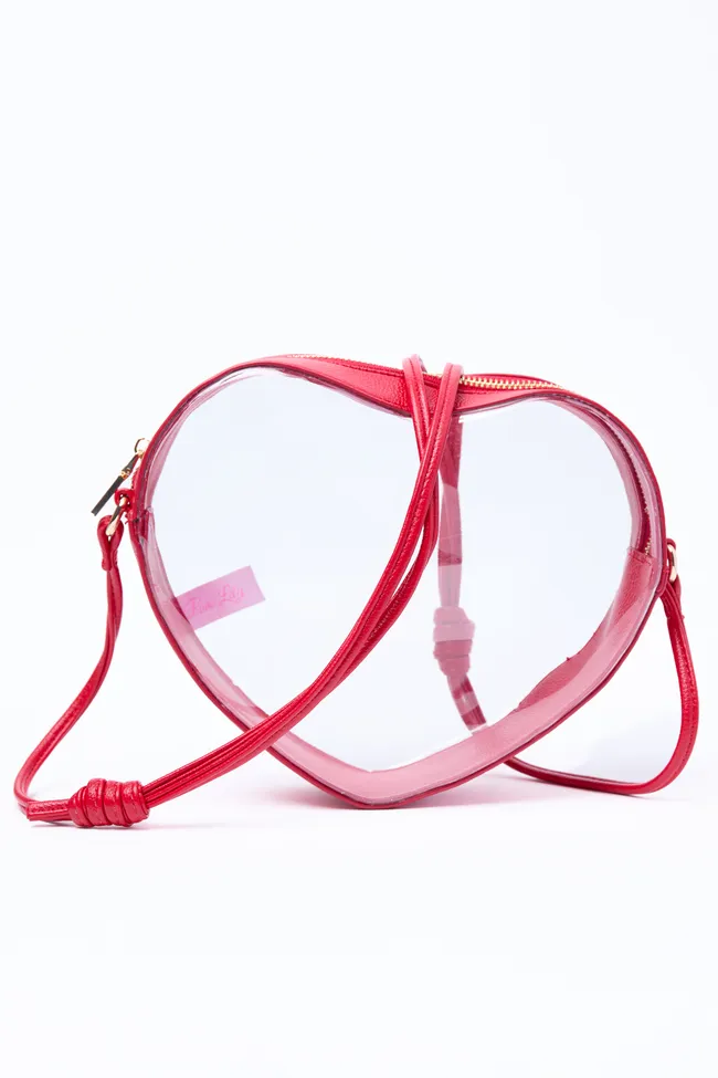 Cat Red Heart Handbag sold by Pink Lily