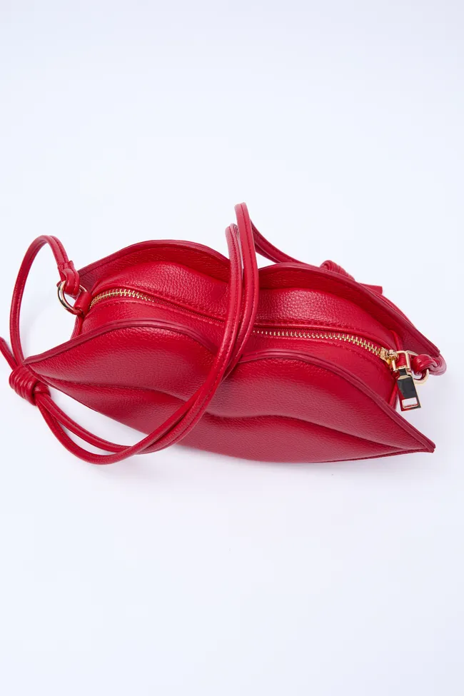 Meg Red Lips Handbag FINAL SALE sold by Pink Lily product image thumbnail 3