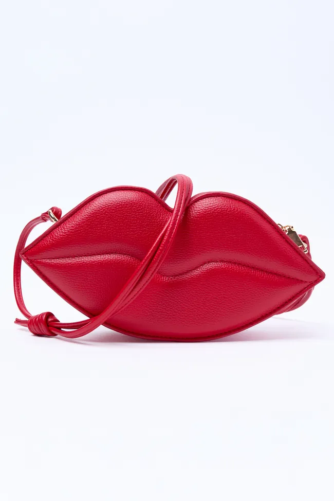 Meg Red Lips Handbag FINAL SALE sold by Pink Lily