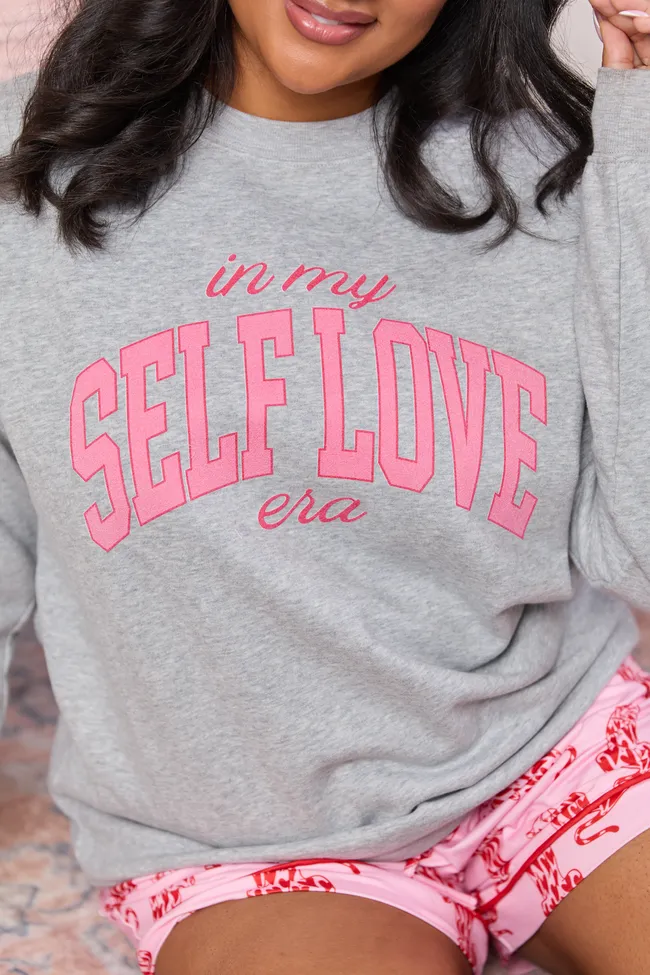 Self Love Era Light Grey Graphic Sweatshirt SALE sold by Pink Lily product image thumbnail 2
