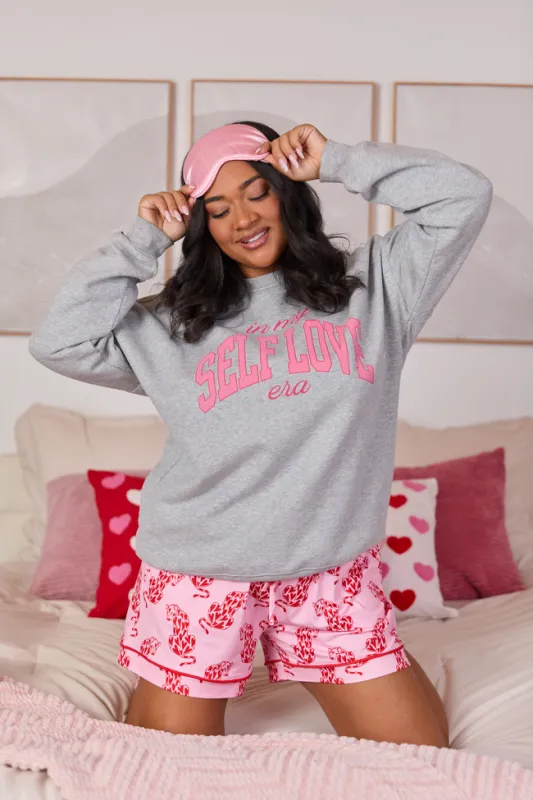 Self Love Era Light Grey Graphic Sweatshirt SALE sold by Pink Lily
